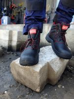 Μποτάκι δερμάτινο S3 αδιάβροχο μαύρο Νο.38 BSH102 - Image 11