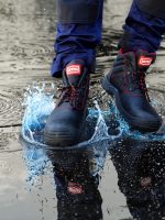 Μποτάκι δερμάτινο S3 αδιάβροχο μαύρο Νο.38 BSH102 - Image 12