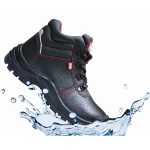 Μποτάκι δερμάτινο S3 αδιάβροχο μαύρο Νο.38 BSH102 - Image 2