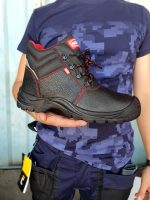 Μποτάκι δερμάτινο S3 αδιάβροχο μαύρο Νο.38 BSH102 - Image 4