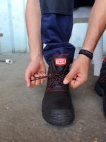 Μποτάκι δερμάτινο S3 αδιάβροχο μαύρο Νο.38 BSH102 - Image 6