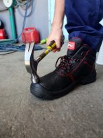 Μποτάκι δερμάτινο S3 αδιάβροχο μαύρο Νο.38 BSH102 - Image 7