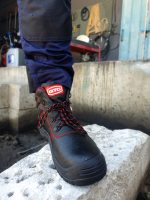 Μποτάκι δερμάτινο S3 αδιάβροχο μαύρο Νο.38 BSH102 - Image 9