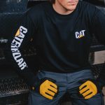 CAT Μπλουζάκι μακρυμάνικο trademark tee μαύρο 2XL 1510034 - Image 2