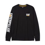 CAT Μπλουζάκι μακρυμάνικο trademark tee μαύρο 2XL 1510034