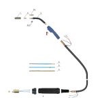 Ντίζα Teflon 3m*1,5mm*ø4,0mm για τσιμπίδα MIG 91080 - Image 2