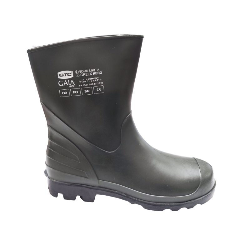 GTC Μπότες κνήμης Gaia PVC πράσινες No45